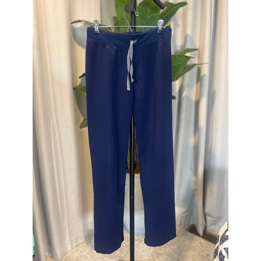FIGS Technical Collection Navy Blue Yoga Waistband Scrub Pants Womens XS